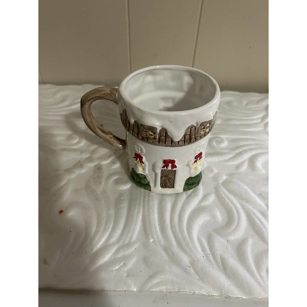 4 Holiday Christmas mugs/ cups made especially for Lord and Taylor